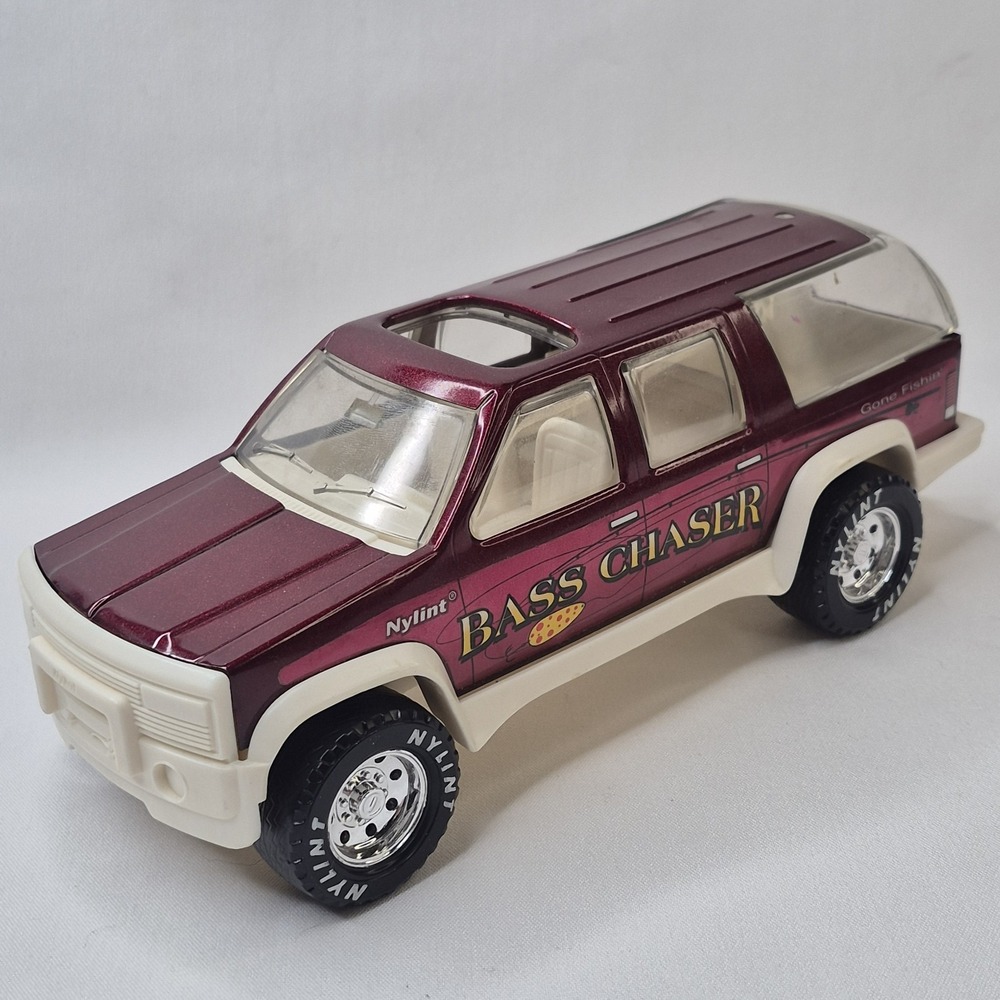 Nylint Bass Chaser Gone Fishin SUV Red Burgundy Metallic 1994 Vintage Excellent!